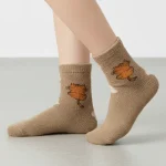 جوراب حوله ای زنانه طرح 3