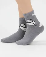 جوراب حوله ای زنانه طرح 2