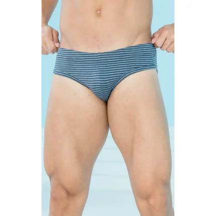 شورت مردانه اسليپ كمر ليفه اي دم پانواری راه راه رنگی