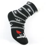 جوراب پشمی داخل تدی بلند زنانه طرح گربه