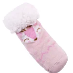 جوراب پشمی داخل تدی بلند زنانه طرح آهو