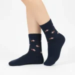 جوراب پشمی زنانه طرح گل