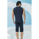 ست مردانه حلقه ای چاپدار و شلوارک بلکس - طرح 2 - تصویر 2