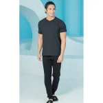 ست مردانه تی شرت جودون دو دگمه و شلوار بلکس