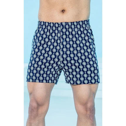 شورت باکسر مردانه کمرکش لیفه ای رنگی چاپدار بلکس پک 3 عددی - شماره 1