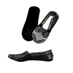 جوراب کالج زنانه تور مشکی