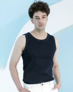 تنگ تاپ مردانه کبریتی لاکرادار بلکس