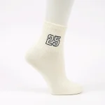 جوراب نیم ساق زنانه بلکس سفید طرح 25