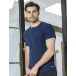 زیرپوش مردانه نیم آستین یقه سه دکمه ساده رنگی