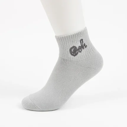 جوراب نیم ساق زنانه بلکس طوسی طرح 1