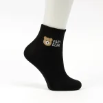 جوراب نیم ساق زنانه بلکس مشکی طرح 2