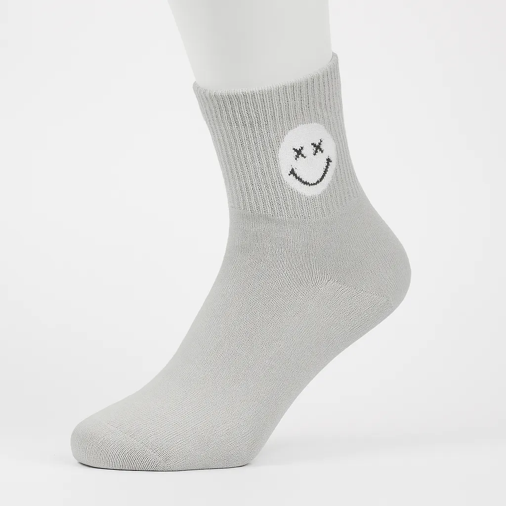 جوراب نیم ساق زنانه بلکس طوسی طرح 2