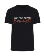 تیشرت مردانه keep your distance رنگ مشکی
