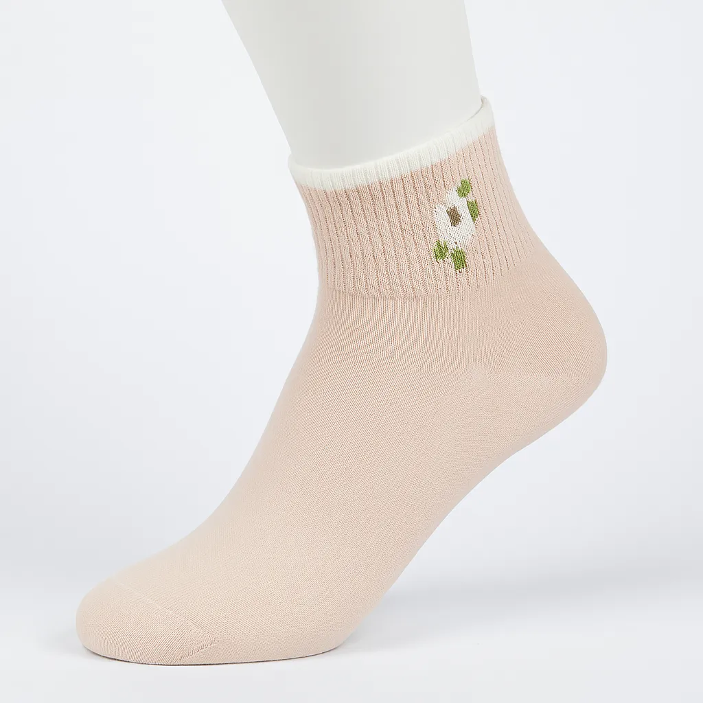 جوراب مچی زنانه بلکس صورتی طرح 1