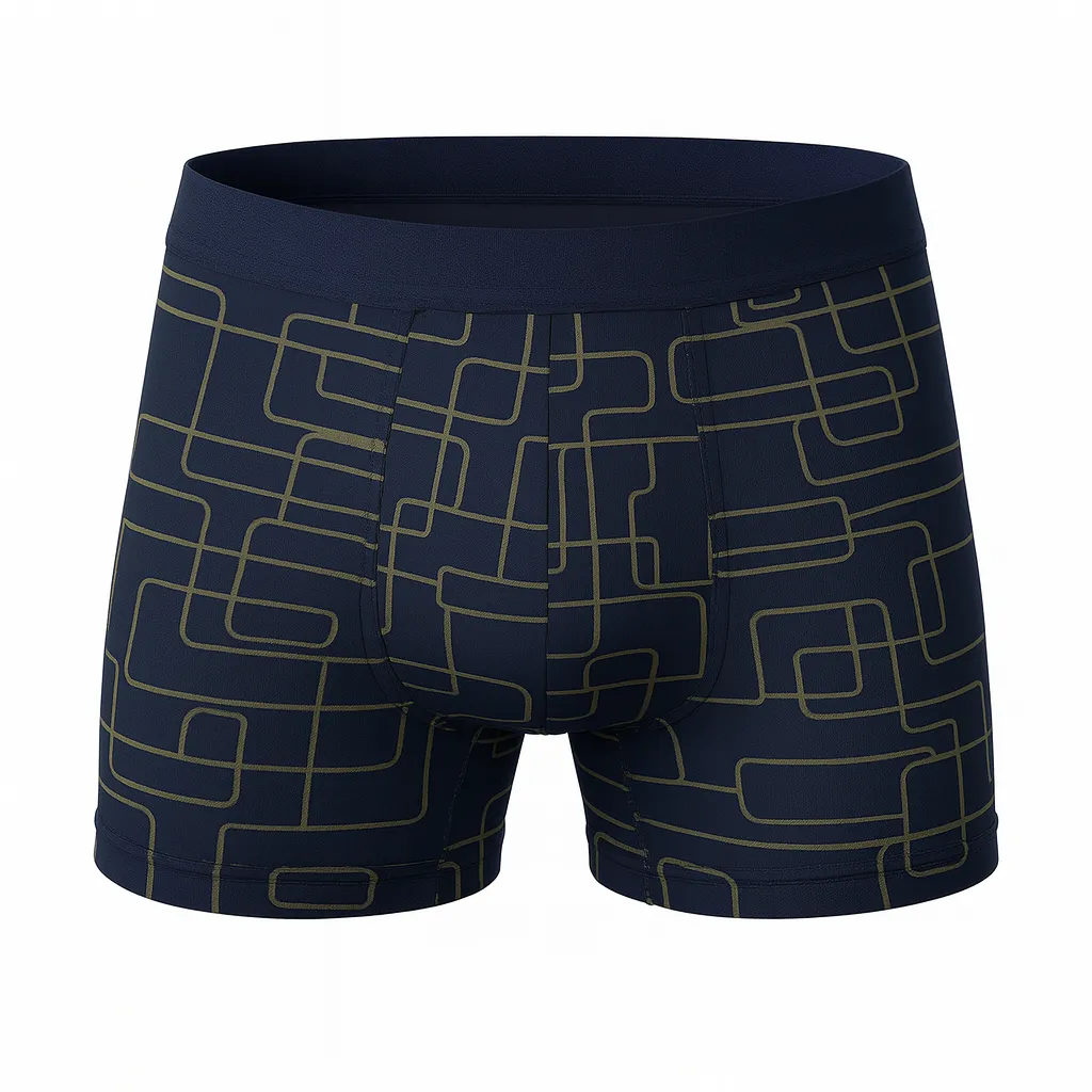 شورت مردانه پادار کش اسپورت چاپدار بلکس - بسته 2 عددی