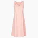 پیراهن یقه چاکدار گلدوزی شده زنانه بلکس