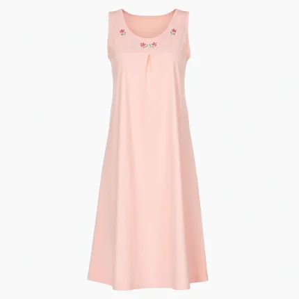 پیراهن یقه چاکدار گلدوزی شده زنانه بلکس