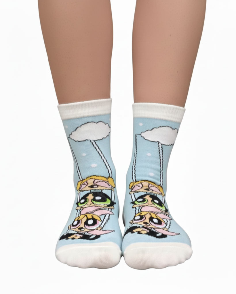 جوراب بچگانه طرح The Powerpuff Girls