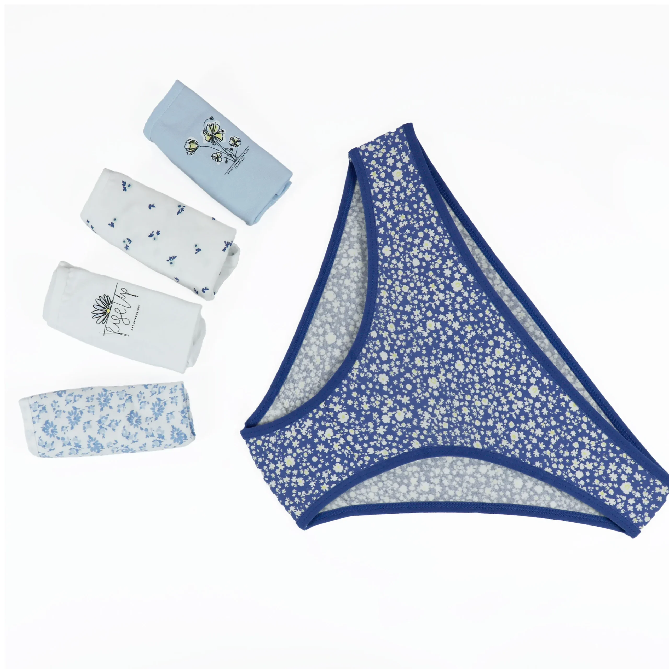 شورت زنانه براک آبی و سفید سایز M