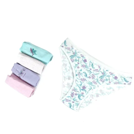 شورت زنانه براک طرح پاستیلی سایز M - پک 5 عددی