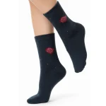 جوراب زنانه پشمی ساق بلند کوکو هانا - طرح 2 - تصویر 4