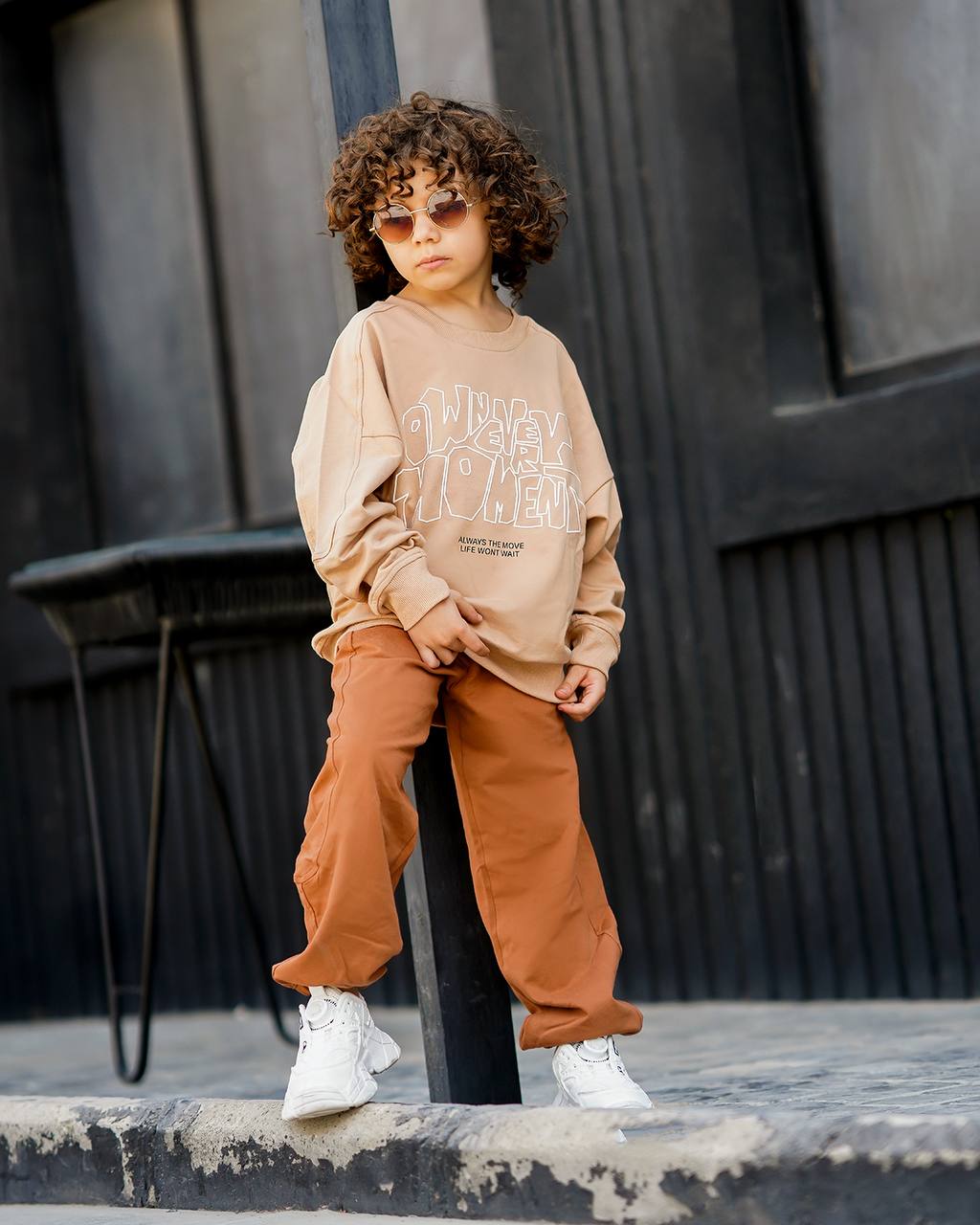 ست بلوز و شلوار Lumik پسرانه طرح Moment