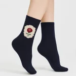 جوراب زنانه پشمی ساق بلند کوکو هانا - طرح 3 - تصویر 3