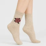 جوراب زنانه پشمی ساق بلند کوکو هانا - طرح 3 - تصویر 5