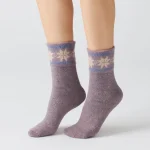 جوراب زنانه پشمی ساق بلند کوکو هانا