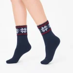 جوراب زنانه پشمی ساق بلند کوکو هانا