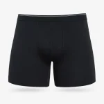 شورت مردانه پادار کش ژاکارد اسپورت مشکی - بسته 2 عددی