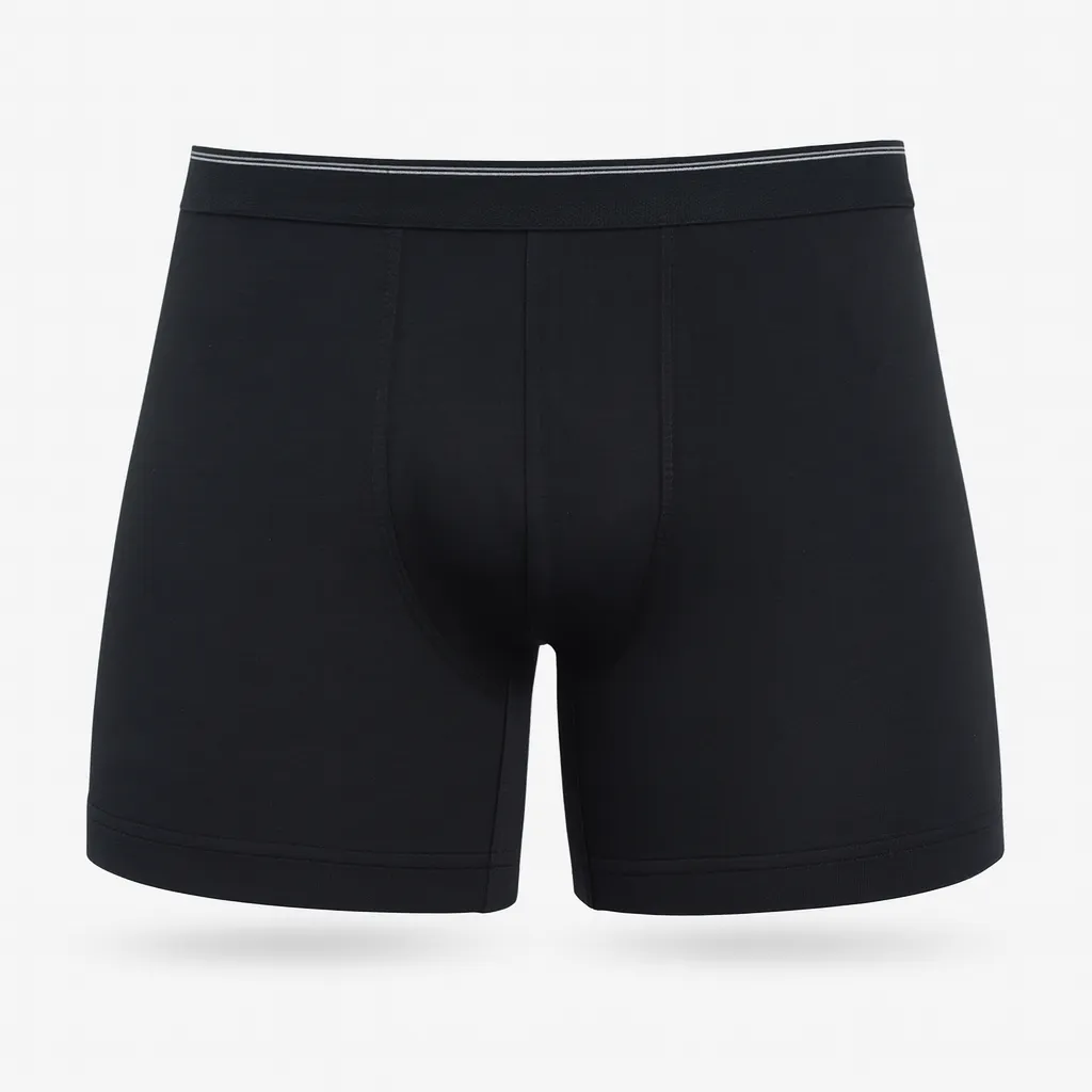 شورت مردانه پادار کش ژاکارد اسپورت مشکی - بسته 2 عددی