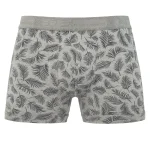 شورت مردانه پادار کش ژاکارد اسپورت طرح برگ - بسته 2 عددی