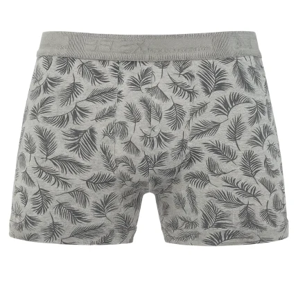 شورت مردانه پادار کش ژاکارد اسپورت طرح برگ - بسته 2 عددی