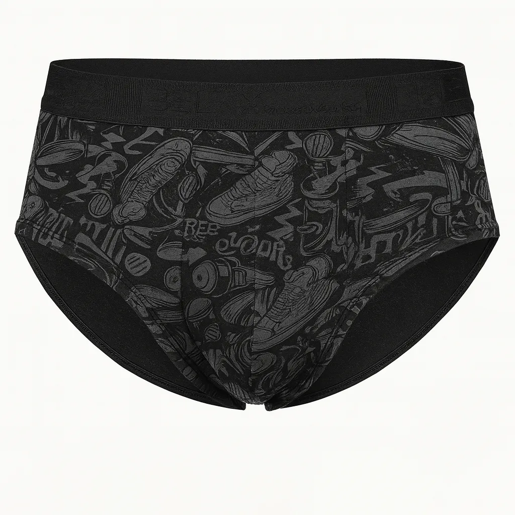 شورت مردانه اسلیپ کش ژاکارد اسپورت طرح کفش - بسته 2 عددی