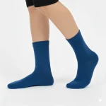 جوراب ساق بلند پسرانه family socks رنگ آبی نفتی