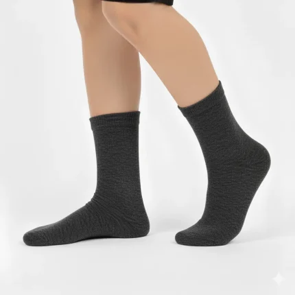 جوراب ساق بلند پسرانه family socks رنگ خاکستری