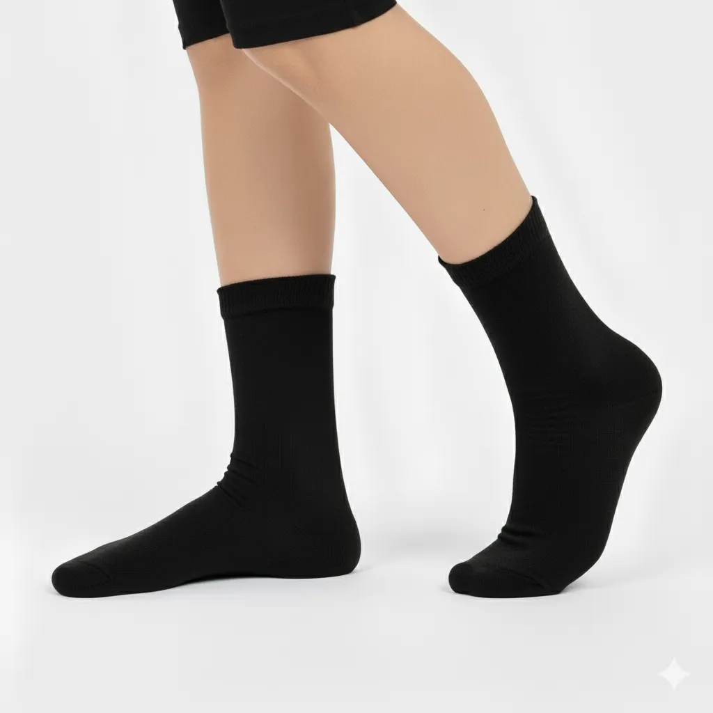 جوراب ساق بلند پسرانه family socks رنگ مشکی