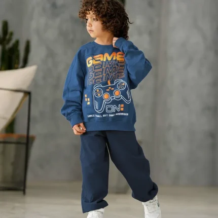 ست بلوز و شلوار بچگانه طرح گیم Lumik