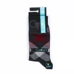 جوراب مردانه ساقدار طرح لوزی کلونت