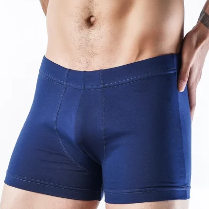 شورت پادار مردانه کمرکش تخت لیفه‌ای رنگی (بسته ۲ عددی)