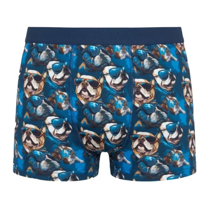 شورت نیم پا مردانه براک طرح سگ عینکی پا سایز L