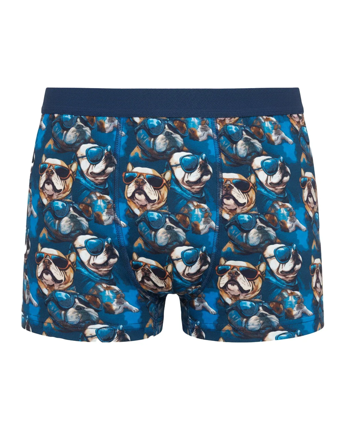 شورت نیم پا مردانه براک طرح سگ عینکی پا سایز L