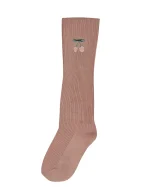 جوراب بچه‌گانه تا زیر زانو طرح گیلاس