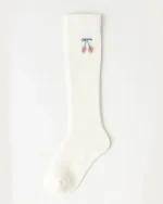 جوراب بچه‌گانه تا زیر زانو طرح گیلاس