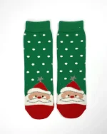 جوراب طرح کریسمس پشمی زنانه و مردانه کوکو مدل زمستانی