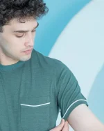 ست مردانه تیشرت جیبدار مغزی دوزی شده و شلوار – بلکس
