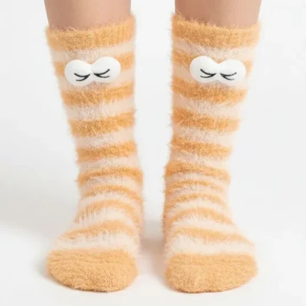 جوراب فانتزی چشم دار ساق بلند