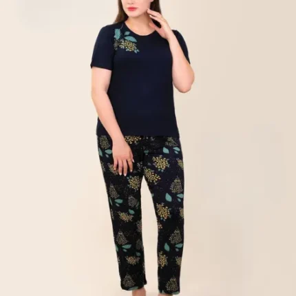 ست زنانه شلوار و تیشرت EVLI طرح‌دار کد 4488