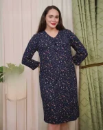 پیراهن زنانه آستین سه ربع زنانه EVLI - تصویر 2